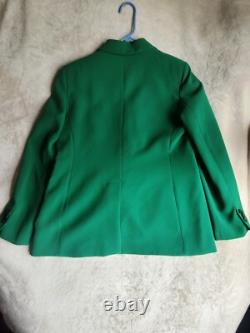 Zara Co-ord Set Straight-cut Blazer Sz L + Pants Sz M ZW Collection Green BNWT
