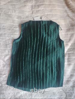 Zara Collection Co-ord Set pleated Shirt & pleated pantssz L NWT