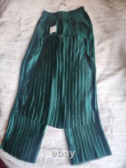 Zara Collection Co-ord Set pleated Shirt & pleated pantssz L NWT