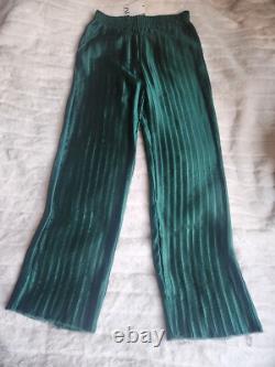 Zara Collection Co-ord Set pleated Shirt & pleated pantssz L NWT