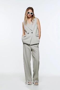 Zara Collection VEST S + Pants XS gray Limited Edition