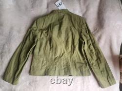 Zara Set Wrinkled Cropped Jacket + Full Skirt Zw Collection Sz L Green BNWT