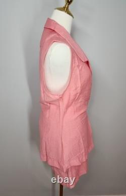 119,00 $ Ensemble short 2 pièces Lizette Collection haut gilet portefeuille tenue de villégiature taille M