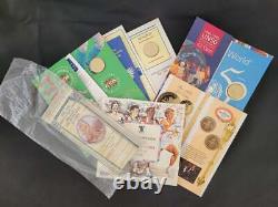 1986 à 1996 £2 Le jeu complet de packs de la Monnaie Royale Ensemble de 7 anciennes pièces BU d'avant 1997