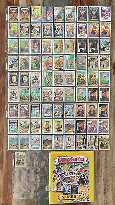 1988 Topps Garbage Pail Kids Os12 Série Originale 12 Ensemble Complet de 82 Cartes avec Classeur