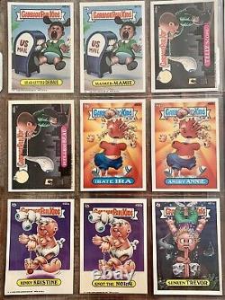 1988 Topps Garbage Pail Kids Os12 Série Originale 12 Ensemble Complet de 82 Cartes avec Classeur