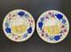 2 Lot Antiques Frog Rabbitware Assiette Staffordshire Spatterware Ensemble Stick Spatter2