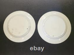 2 Lot Antiques FROG Rabbitware ASSIETTE Staffordshire Spatterware Ensemble Stick Spatter2