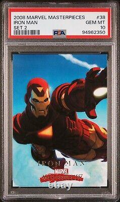 2008 Chef-d'œuvre Marvel Ensemble Deux #38 Iron Man PSA 10 POP 3