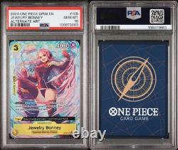 2024 One Piece anglais Op08-deux Légendes Art alternatif #105 Jewelry Bonney PSA 10