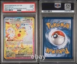 2024 Pokémon Éclats Déferlants #238 Pikachu Ex Illustration Spéciale Rare PSA 9