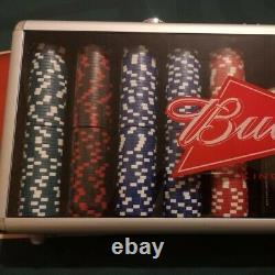 500pc Budweiser Poker Set Neuf Et Rare