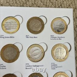Album de collection Great British Coin Hunt pour pièces de 2 £ (série B) – Collection de 27 pièces du Royaume-Uni