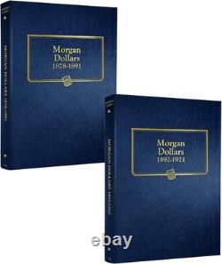 Album de pièces Set Deux Volumes Stockage de Dollars Morgan Argent Collectionneur
