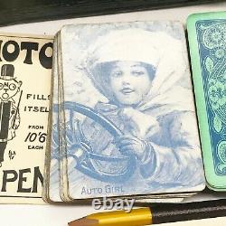 Antique Lily Enchère Bridge Card Jeu De Jeu Decks De Cartes Complets Deux