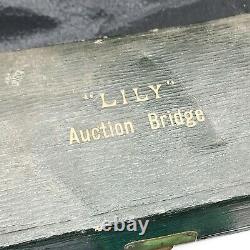 Antique Lily Enchère Bridge Card Jeu De Jeu Decks De Cartes Complets Deux