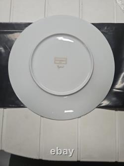 Assiette Bernardaud Végétal Feuilles Dorées Bord Doré 10 (2 Disponibles)