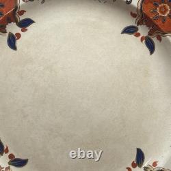 Assiette à dîner en Imari Antique Davenport Longport, ensemble de deux, 1793-1820
