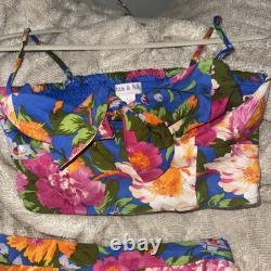 BNWT LOTTIE & HOLLY B-O-G COLLECTIVE ENSEMBLE FLORAL 2 PIÈCES Taille M