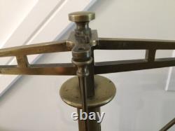 Balances en laiton vintage S Maw Son and Sons, très collectables, deux ensembles de poids en laiton.