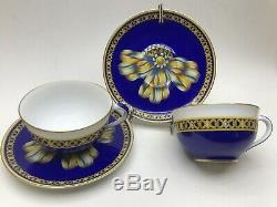 Belle Hermes Cocarde De Thé Soie Cup & Saucer Set Two Disponible