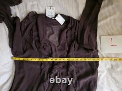 Blouse à volants en perles ZARA + jupe à volants en perles ZW Collection marron