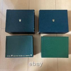Boîte de montre Rolex vintage, lot de deux étuis vides authentiques pour rangement et présentation de collection