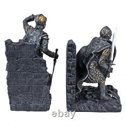 Bookends Medieval King Arthur's Guarding Knights Statues Set Of Two