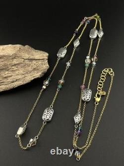 Brighton BON VIVANT Ensemble de collier long, bracelet et boucles d'oreilles en cristal bicolore