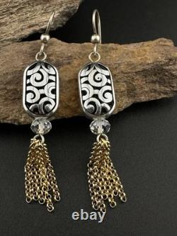 Brighton BON VIVANT Ensemble de collier long, bracelet et boucles d'oreilles en cristal bicolore