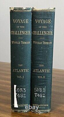 C Wyville Thomson / Voyage du Challenger 1878 Ensemble de deux volumes