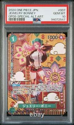 CARTE SP SET DE DEUX LEGENDES OP08 ART ALTERNATIF SPECIAL ONE PIECE JAPONAIS PSA 10