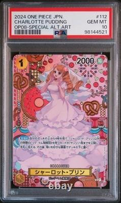 CARTE SP SET DE DEUX LEGENDES OP08 ART ALTERNATIF SPECIAL ONE PIECE JAPONAIS PSA 10