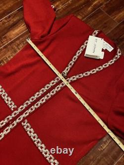 COLLECTION ST. JOHN Cardigan et Jupe Tricot Rouge Russe Or Taille 4
