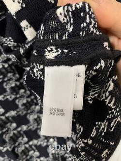 COLLECTION ST. JOHN Ensemble Deux Pièces Taille 14 Blazer Tricot à Zip Jupe Évasée