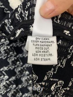 COLLECTION ST. JOHN Ensemble Deux Pièces Taille 14 Blazer Tricot à Zip Jupe Évasée