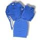 Collection St John Ensemble Jupe Veste Taille 4 Tangerine Bleu Tricot