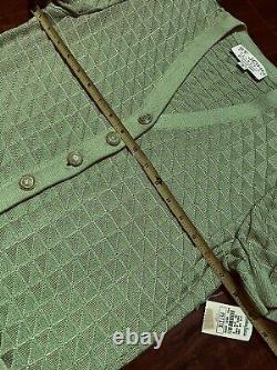 COLLECTION ST. JOHN Ensemble de cardigan et jupe en tricot Tropic Lime Taille 4 / Petite