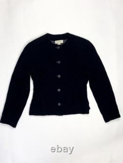 Calvin Klein Collection Automne 1994 Ensemble Jupe en Velours de Soie Noir Vintage 8