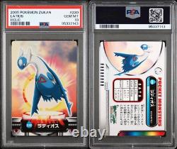 Carte Holo Latios PSA 10 Carddass Zukan N° 230 Pokémon POP 7