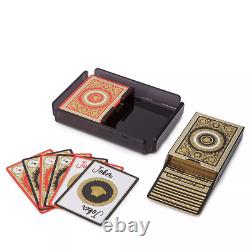 Cartes à Jouer Versace, Set de 2, Étui de Rangement avec Deux Paquets de Cartes