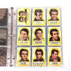 Cartes et autocollants Vintage HAPPY DAYS complet Deux ensembles 1976 Topps 1ère série