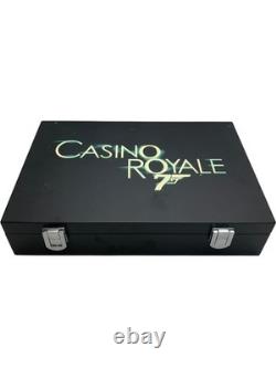 Casino Royale 007 Ensemble de Poker avec Jetons, Cartes et Manuel de Règles Édition Limitée