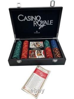 Casino Royale 007 Ensemble de Poker avec Jetons, Cartes et Manuel de Règles Édition Limitée