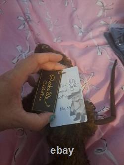 Charlie Bears Souris en mohair Nettes et soignées, étiquettes et sacs fourre-tout