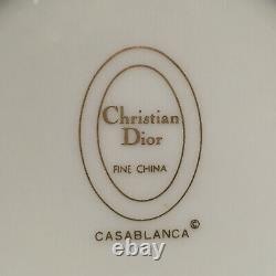 Christian Dior Casablanca Palmiers Exotiques Léopards 8 Fl Oz Mugs Ensemble De 2 Rare