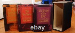 Coffret du SEIGNEUR DES ANNEAUX J. R. R. Tolkien 1965 La Communauté de l'Anneau Les Deux Tours +