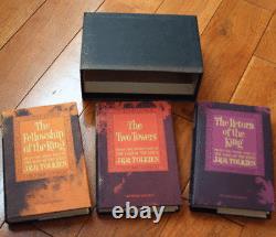 Coffret du SEIGNEUR DES ANNEAUX J. R. R. Tolkien 1965 La Communauté de l'Anneau Les Deux Tours +