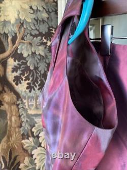 Collection Carmen Marc Valvo Ensemble 2 pièces Haut & Jupe Longue A-Line en Soie Taille 4 Neuf