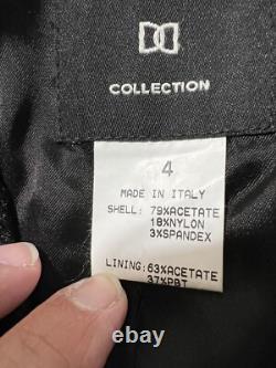 Collection DD Femme Ensemble Deux Pièces Noir Floral Paisley Taille 4 Fabriqué en Italie